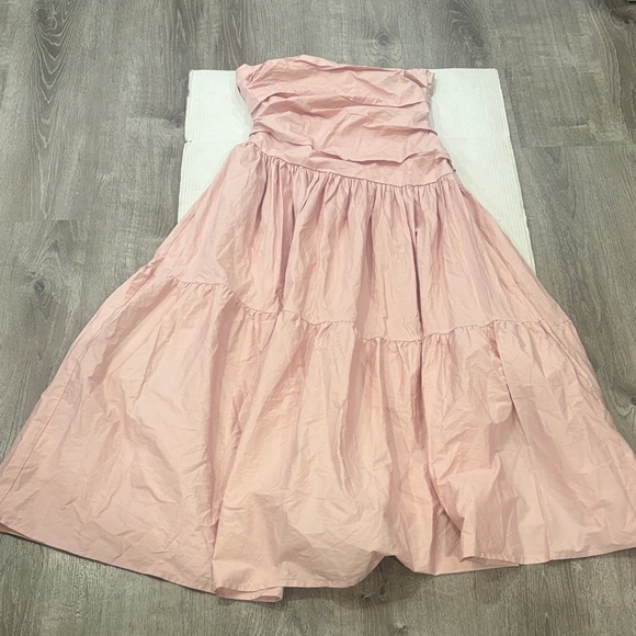 NWOT PETAL & PUP Blanche Strapless Maxi Dress In Orchid Size L - Picture 9 of 12